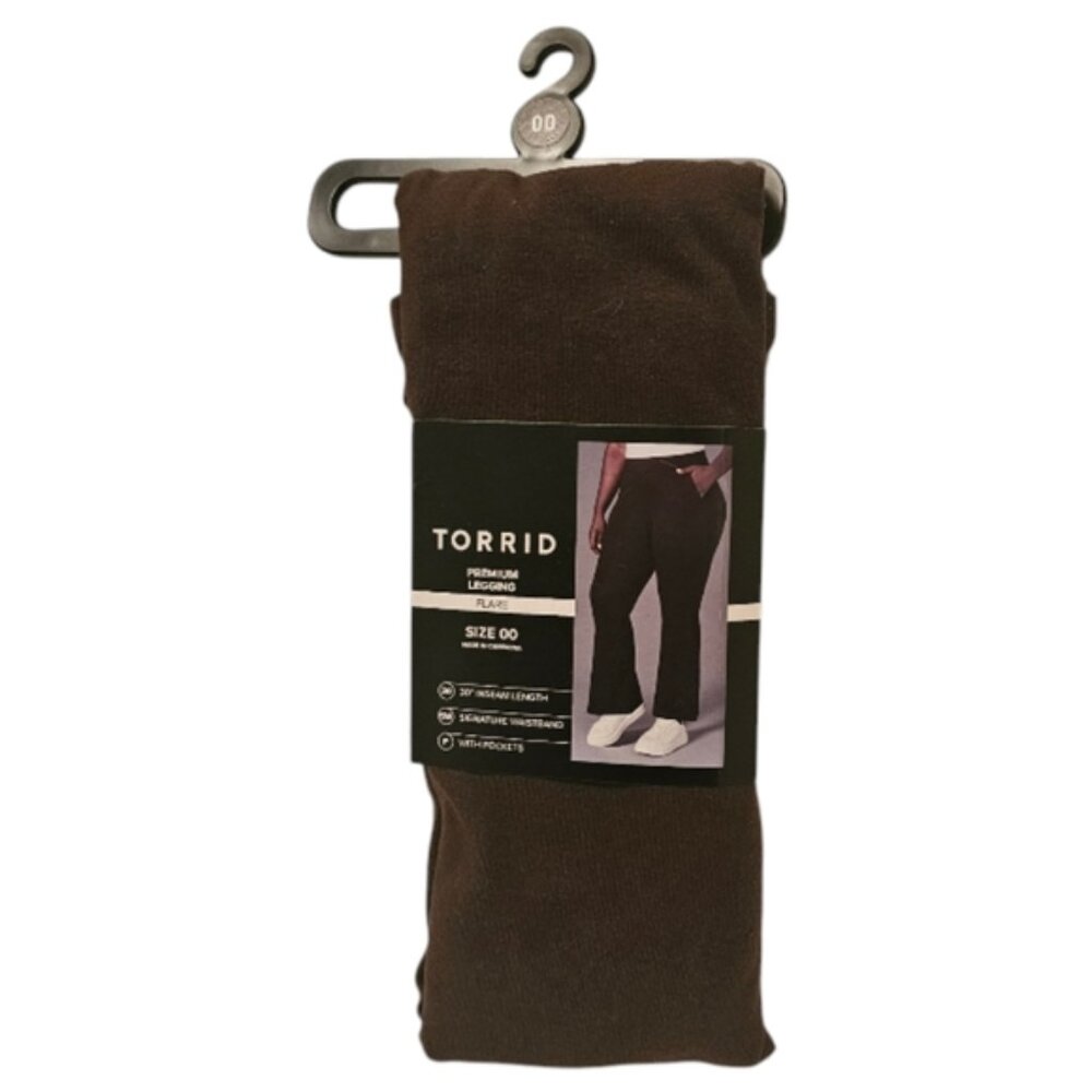Brown Torrid Women's Full Length Signature Waist Flare Pocket Leggings